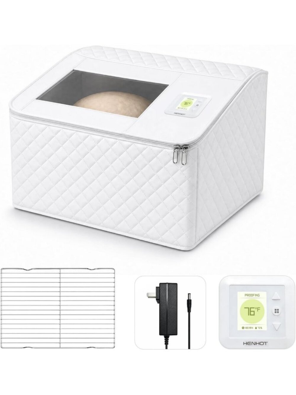 Large Foldable Bread Proofing Box for Sourdough & Pizza Dough - Temp Control